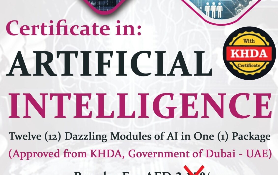 Certificate in Artificial Itelligence 12 Modules