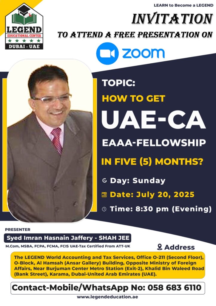 Invitation to Attend Free Presentation on How to Get UAE-CA