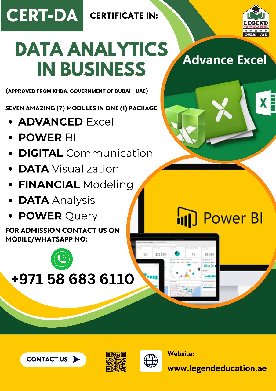 Certificate in Data Analytics in business
