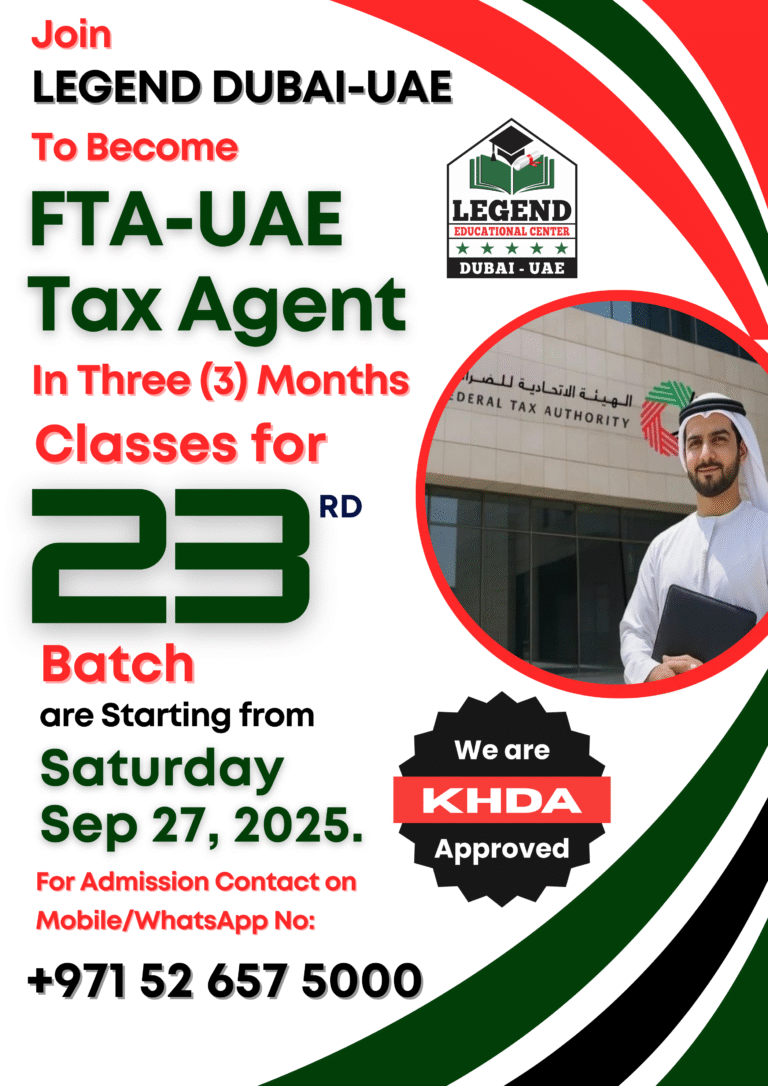 FTA-UAE Tax Agent 23rd Batch