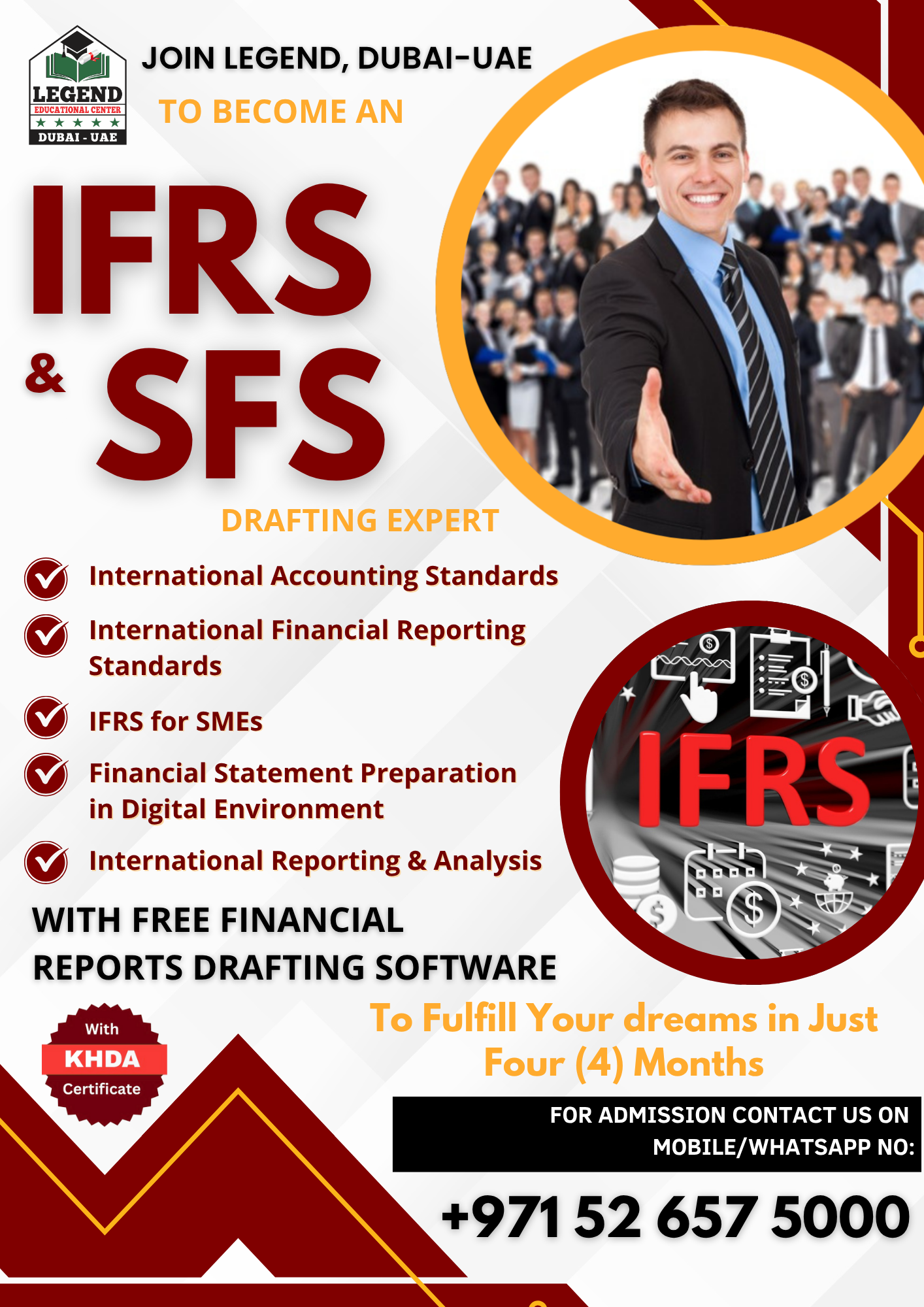 IFRS and SFS Certification and training course in Dubai