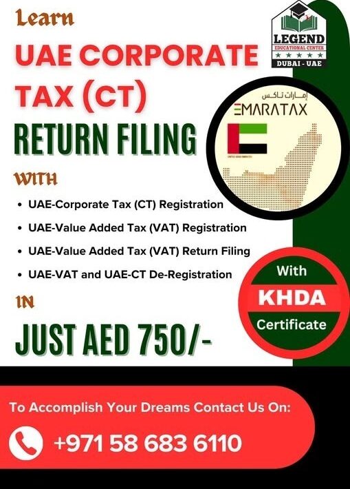 Corporate Tax and VAT Filing Return Training Course in Dubai