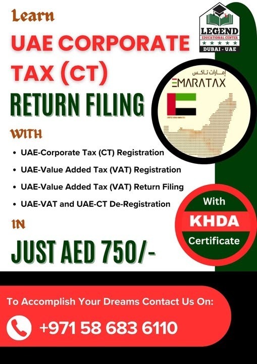 Corporate Tax and VAT Filing Return Training Course in Dubai