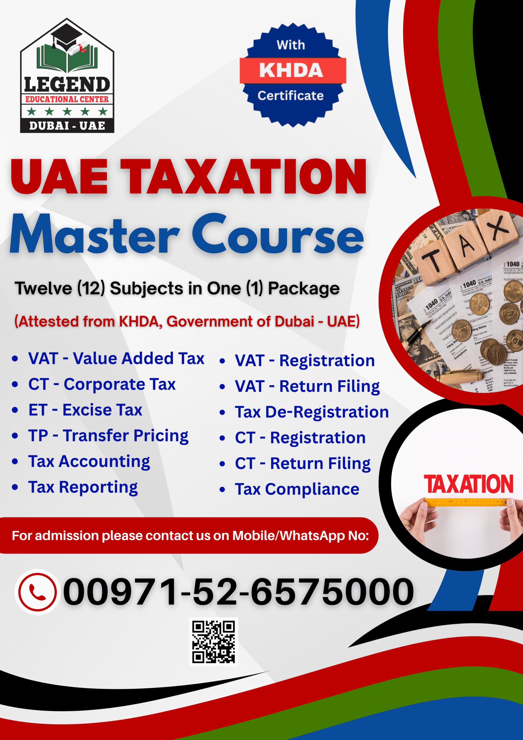 UAE Taxation Master Course in Dubai