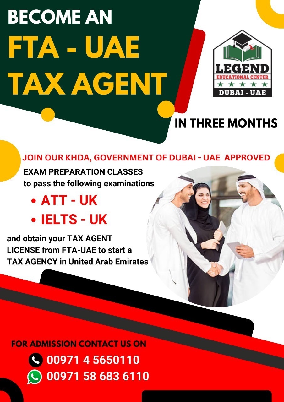FTA-UAE Tax Agent Training Classes in Dubai