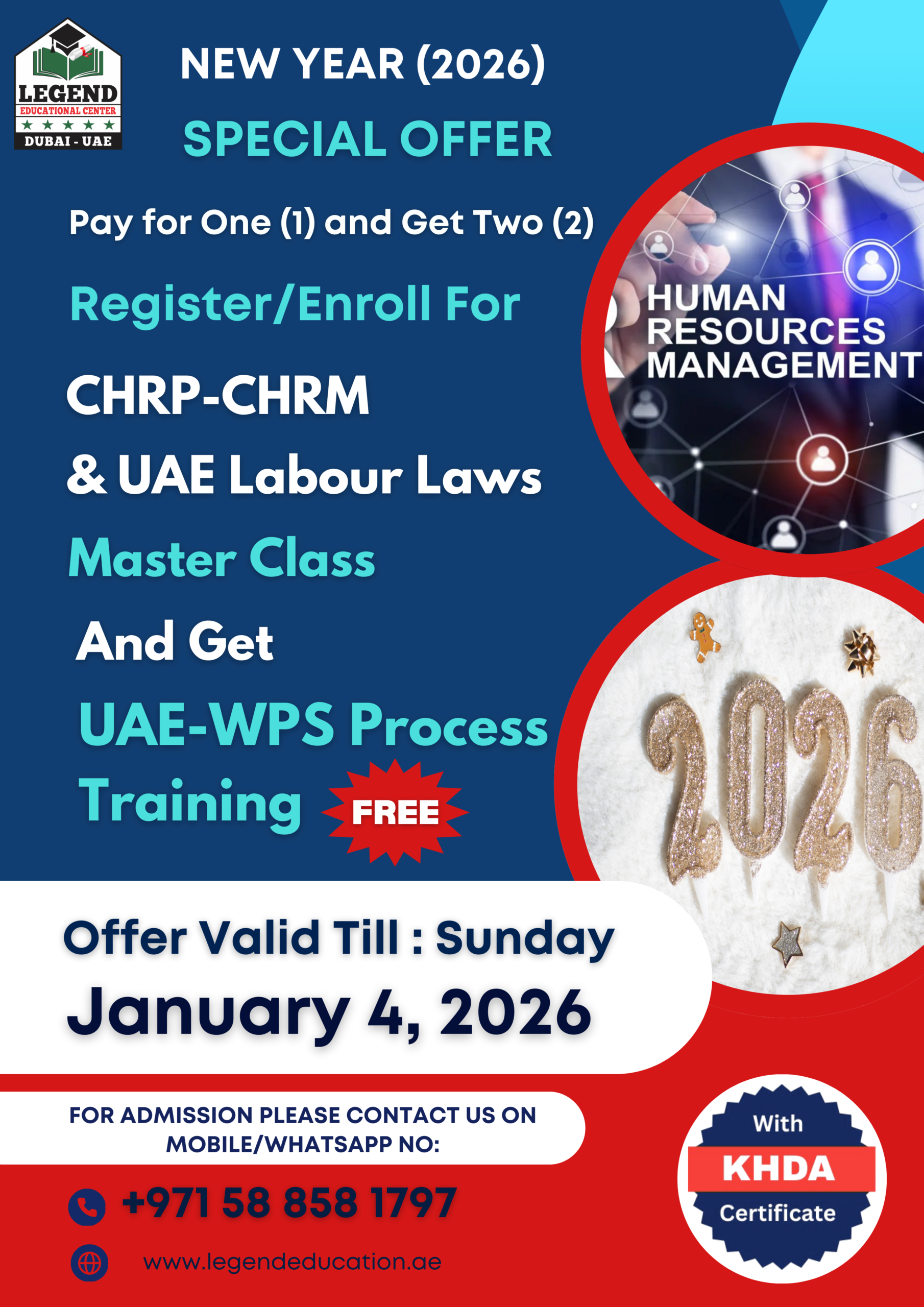 CHRP-CHRM & UAE Labor Law Training Master Class in Dubai
