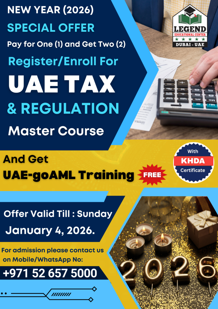 UAE Tax & Regulations Master Course Dubai