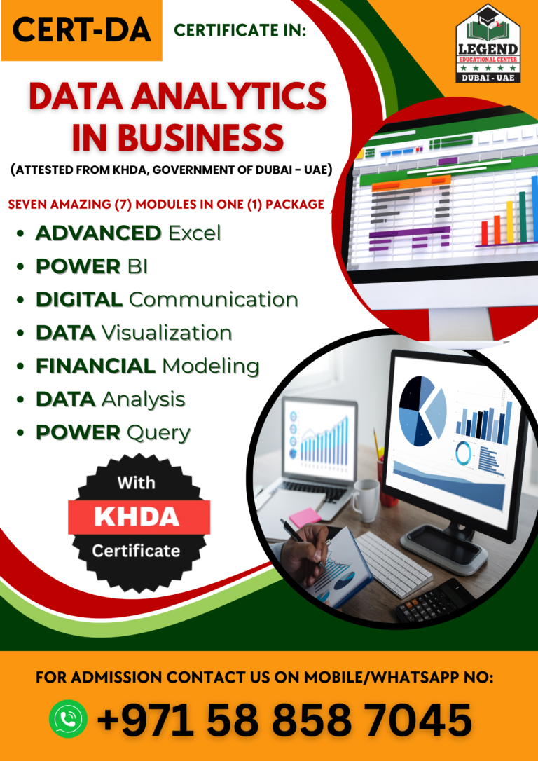 Certificate in Data Analytics for Business Professionals