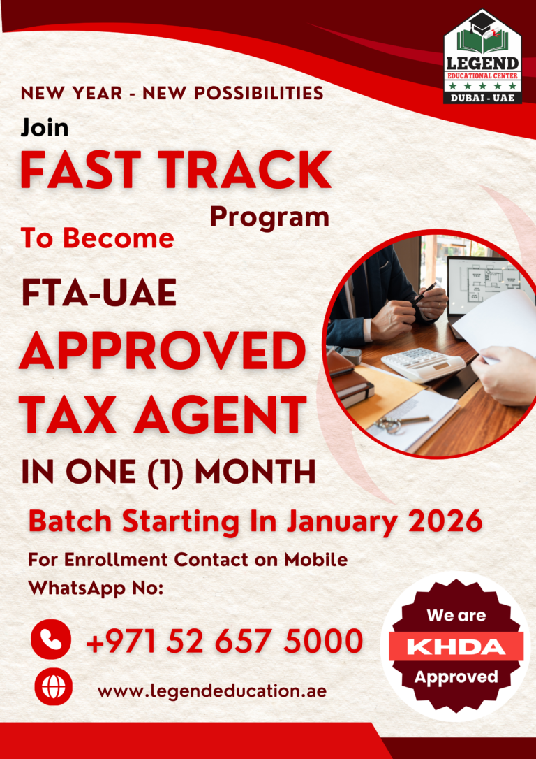 Become a Certified FTA-UAE Tax Agent with Fast Track Training