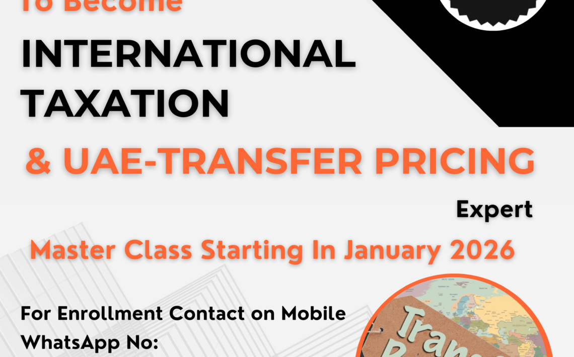 International Taxation & UAE Transfer Pricing Expert Program