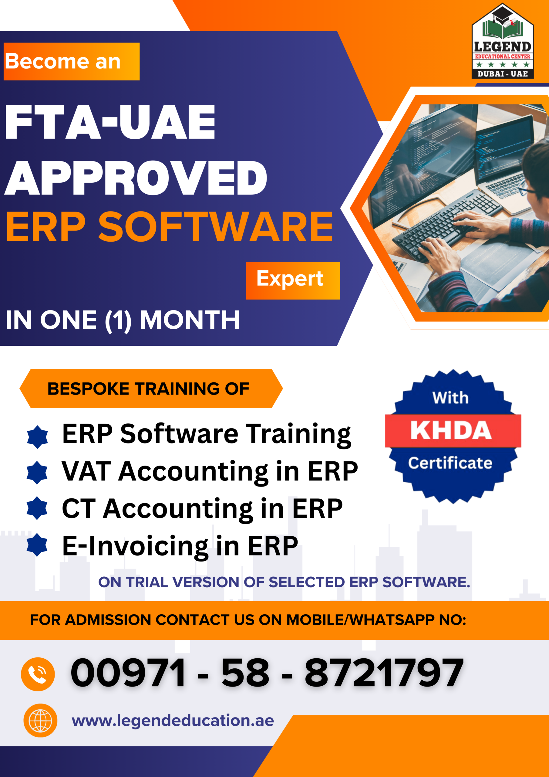 Become an FTA-UAE Approved ERP Software Expert in 1 Month